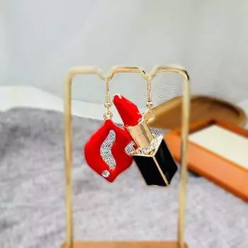 Модные висячие серьги для женских украшений красный