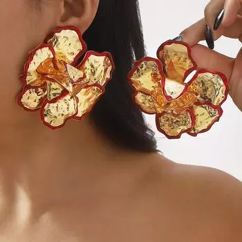 Модные висячие серьги для женских украшений чёрный