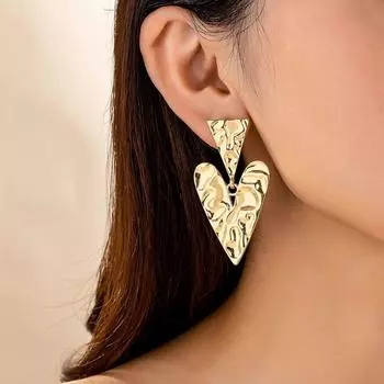 Модные висячие серьги для женских украшений золотой