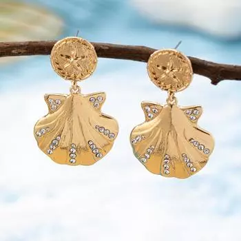 Модные висячие серьги для женских украшений золотой