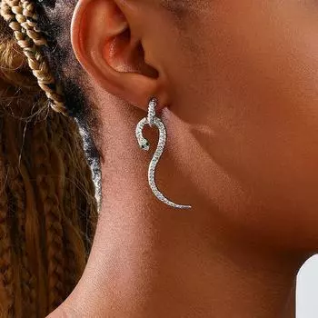 Модные висячие серьги для женских украшений серебряный