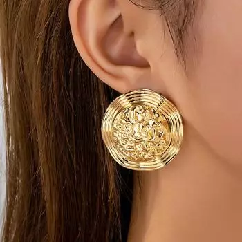 Модные висячие серьги для женских украшений золотой