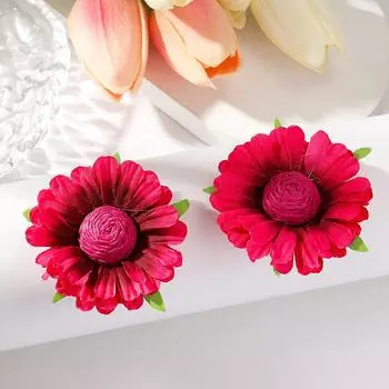 Модные висячие серьги для женских украшений красный