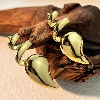 Модные висячие серьги для женских украшений золотой