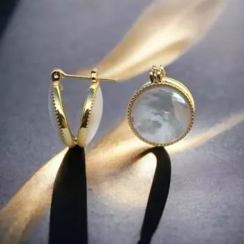 Модные висячие серьги для женских украшений золотой