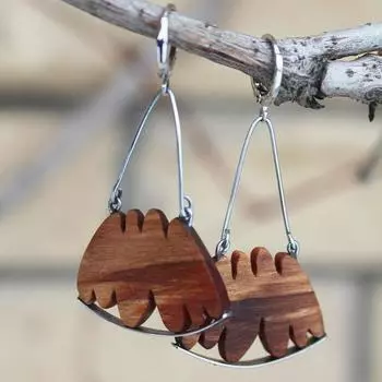 Модные висячие серьги для женских украшений серебряный