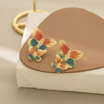 Модные висячие серьги для женских украшений золотой