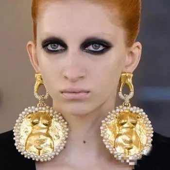 Модные висячие серьги для женских украшений золотой