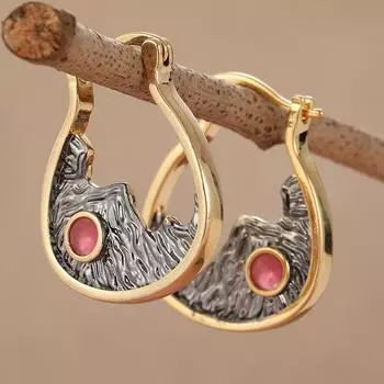 Модные висячие серьги для женских украшений золотой