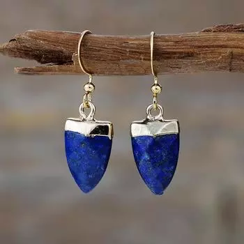 Модные висячие серьги для женских украшений синий
