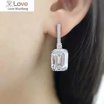 Модные висячие серьги женские свадебные аксессуары с ослепительным AAA CZ нежный дизайн свадебные украшения роскошный подарок