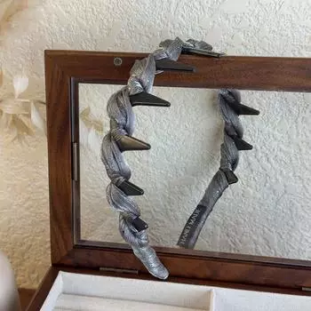 Модные волнообразные повязки на голову для женщин, зубчатые нескользящие повязки для волос, обруч для волос для девочек, повязка на голову для умывания лица, спортивная повязка для волос, аксессуары для волос