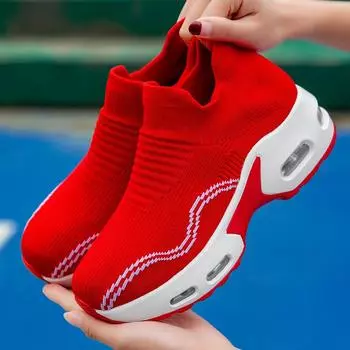 Модные вулканизированные кроссовки, женские однотонные кроссовки на платформе, женская обувь на плоской подошве, повседневные дышащие женские прогулочные кроссовки на танкетке 35 чёрный