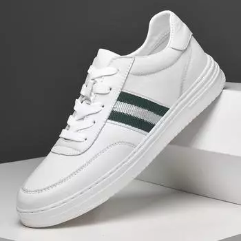 Модные вулканизированные туфли для мужчин, роскошная мужская повседневная обувь, универсальные кроссовки для ходьбы на открытом воздухе, обувь для скейтборда из натуральной кожи 37 чёрный