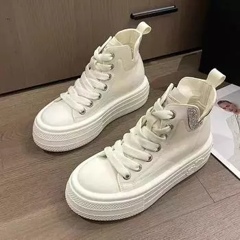 Модные высокие женские туфли на плоской подошве унисекс для любителей обуви для прогулок на открытом воздухе классические мужские и женские парусиновые туфли кроссовки 35 красный