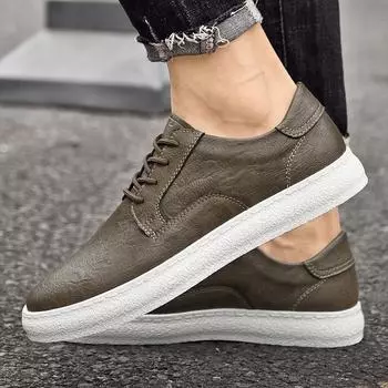 Модные высококачественные мужские кроссовки из вулканизированной стали, универсальные мужские повседневные кроссовки для активного отдыха 2024 года, мужские кроссовки из натуральной кожи для скейтбординга, мужские 38