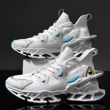 Модные высококачественные мужские кроссовки, теннисные туфли, роскошные кроссовки для отдыха, мужские дышащие спортивные кроссовки для бега, повседневные кроссовки для мужчин, Zapatillas Hombre 39 белый
