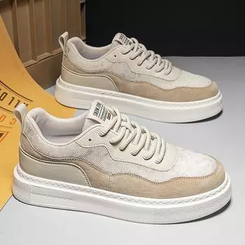 Модные высококачественные мужские туфли на плоской подошве из вулканизированной кожи, брендовые удобные классические нескользящие и износостойкие мужские туфли для вождения и ходьбы 39 белый