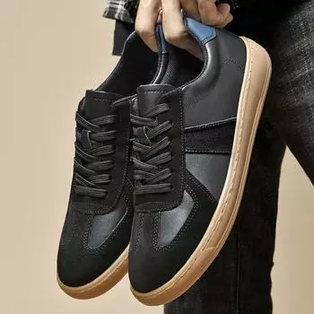 Модные высококачественные мужские туфли на шнуровке, удобные повседневные туфли для вождения, классические туфли для скейтбординга, мужские универсальные дышащие кроссовки 38 белый