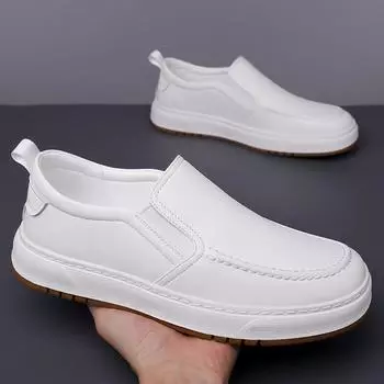 Модные высококачественные повседневные кожаные мужские туфли на плоской подошве, дизайнерские туфли класса люкс, новые модные свадебные туфли с мягкой подошвой, повседневная деловая обувь 38 чёрный