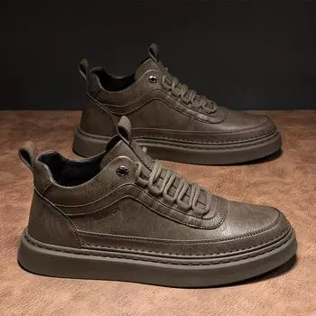 Модные высококачественные повседневные кожаные мужские уличные ботинки-оксфорды, новые дизайнерские ботинки ручной работы на плоской подошве в стиле ретро, удобные нескользящие прогулочные туфли для вождения 39 чёрный