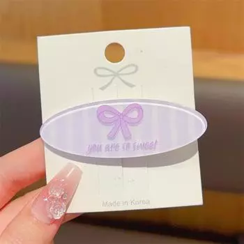 Модные заколки для волос с бантиками желеобразного цвета, милые боковые заколки, аксессуары для волос для женщин, заколка-бабочка