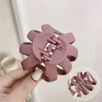 Модные заколки для волос с хвостиком, черные акриловые маленькие когти для волос для женщин и девочек, заколки в виде акулы, головные уборы, заколка, аксессуары для волос темно-розовый