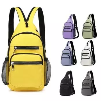 Модные желтые простые нагрудные сумки для женщин, сумки-мессенджеры, нагрудная сумка на слинге, женская мини-путешествующая спортивная сумка на плечо, рюкзак синий