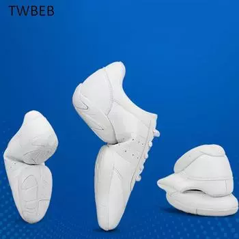 Модные женские аэробные туфли с мягкой подошвой для фитнеса, мужские и женские джазовые туфли, профессиональные танцевальные кроссовки для детей 34