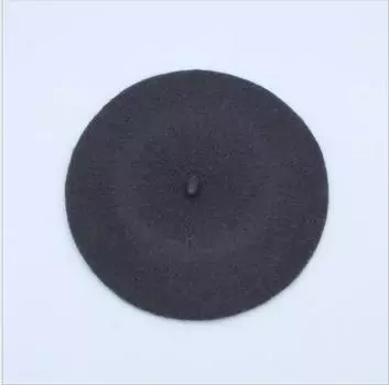 Модные женские элегантные шерстяные береты, теплые береты, шапка-бини One size темно серый