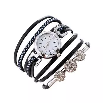 Модные женские аналоговые кварцевые наручные часы для девочек, женские часы-браслет