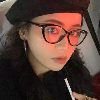 Модные женские анти-синие очки в стиле ретро с кошачьим глазом и леопардовым принтом, прозрачная оправа, компьютерные очки, очки A3