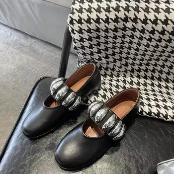 Модные женские балетки на плоской подошве с бриллиантами, серебряные кожаные туфли с кристаллами, удобная обувь для вечеринок и банкетов 35