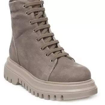 Модные женские бежевые ботинки и ботильоны