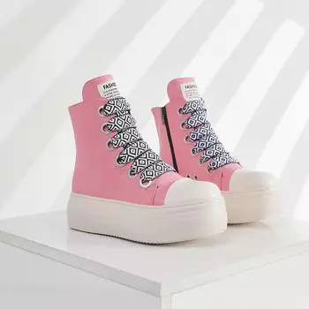 Модные женские ботильоны, весенние, удобные, с мягкой подошвой, высокие, кроссовки, не силиконовые, износостойкие, повседневные туфли 36 чёрный