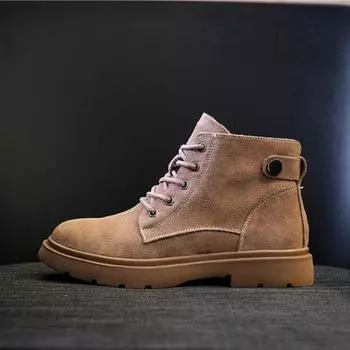 Модные женские ботинки из натуральной кожи в британском стиле в стиле ретро с короткими каблуками, новые высококачественные зимние бархатные теплые туфли на толстой подошве 34 розовый