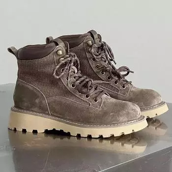 Модные женские ботинки из свиной кожи на платформе в британском стиле, осенне-зимние, дизайнерские повседневные женские ботильоны на мягкой подошве, рабочая обувь 35