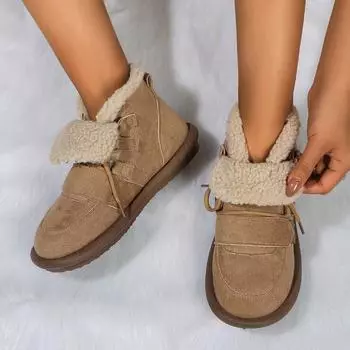 Модные женские ботинки, удобные, легкие, модные ботинки для отдыха на природе, весенние и осенние, повседневные ботинки с неглубоким носком, обувь с круглым носком для женщин 35 чёрный