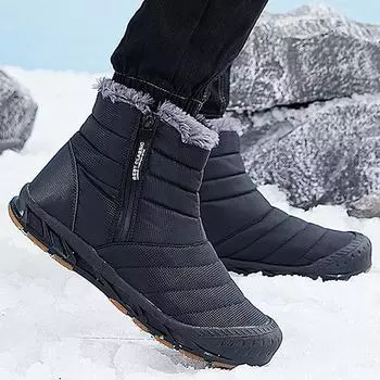 модные женские ботинки зимние повседневные ботинки женские водонепроницаемые женские туфли на молнии женские мягкие плюшевые ботинки женские зимняя обувь 36 красный