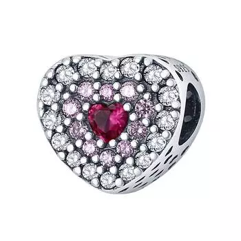 Модные женские бриллиантовые блестящие бусины в форме сердца для женщин, браслет, ожерелье, подарки, милые романтические модные украшения