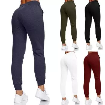 Модные женские брюки с высокой талией и застежкой, однотонные брюки, женские брюки для отдыха L чёрный