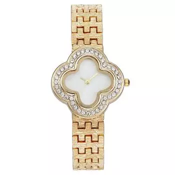 Модные женские часы Clover Diamond, женские часы, кварцевые часы с циферблатом Fritillary красный