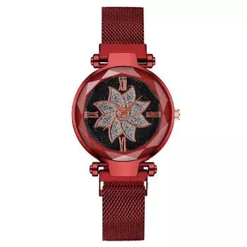 Модные женские часы Flower Lazy Magnetic, женские часы Magnetic Stone, женские кварцевые часы