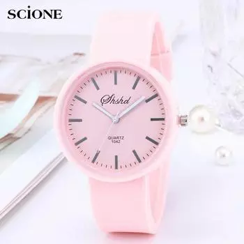 Модные женские часы Ins Trend ярких цветов наручные часы корейские силиконовые желе часы для женщин белый