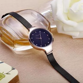 Модные женские часы, кварцевые часы с цветным циферблатом, женские часы-браслет