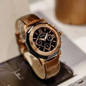 Модные женские часы, новый стиль, кварцевые часы, водонепроницаемые, красивые, с большим циферблатом, темпераментные часы на поясе