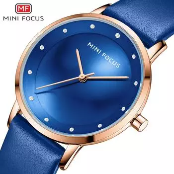 Модные женские часы с японским механизмом, водонепроницаемые, с ремешком из телячьей кожи, женские часы