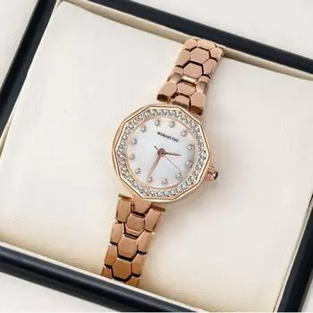 Модные женские часы со стальным браслетом и бриллиантами, простые цифровые весы, британские женские часы с бриллиантами из воды