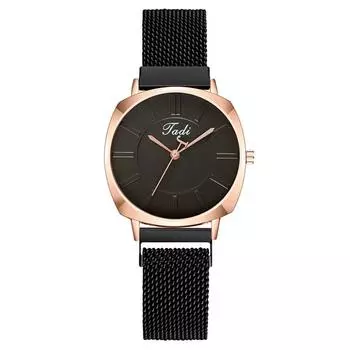 Модные женские часы женские часы магнитный ремешок кварцевые часы женские часы красный