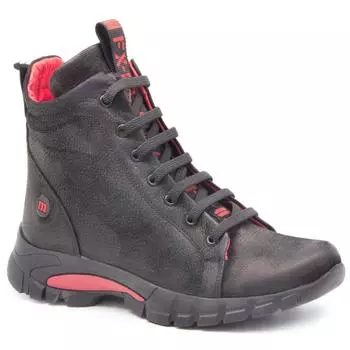 Модные женские черные ботинки и ботильоны из натуральной кожи